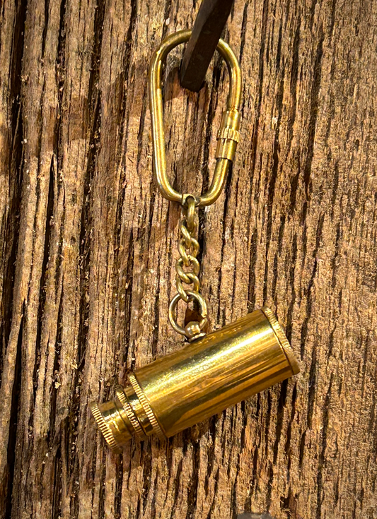 "Looking Ahead" Telescope Keychain