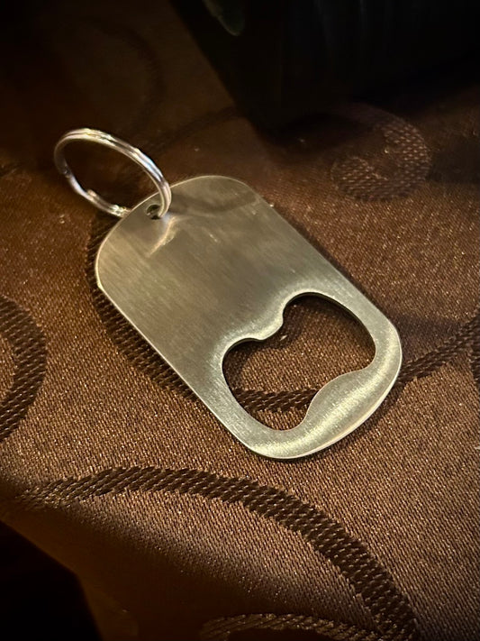 Stainless Steel Bottle Opener Keychain
