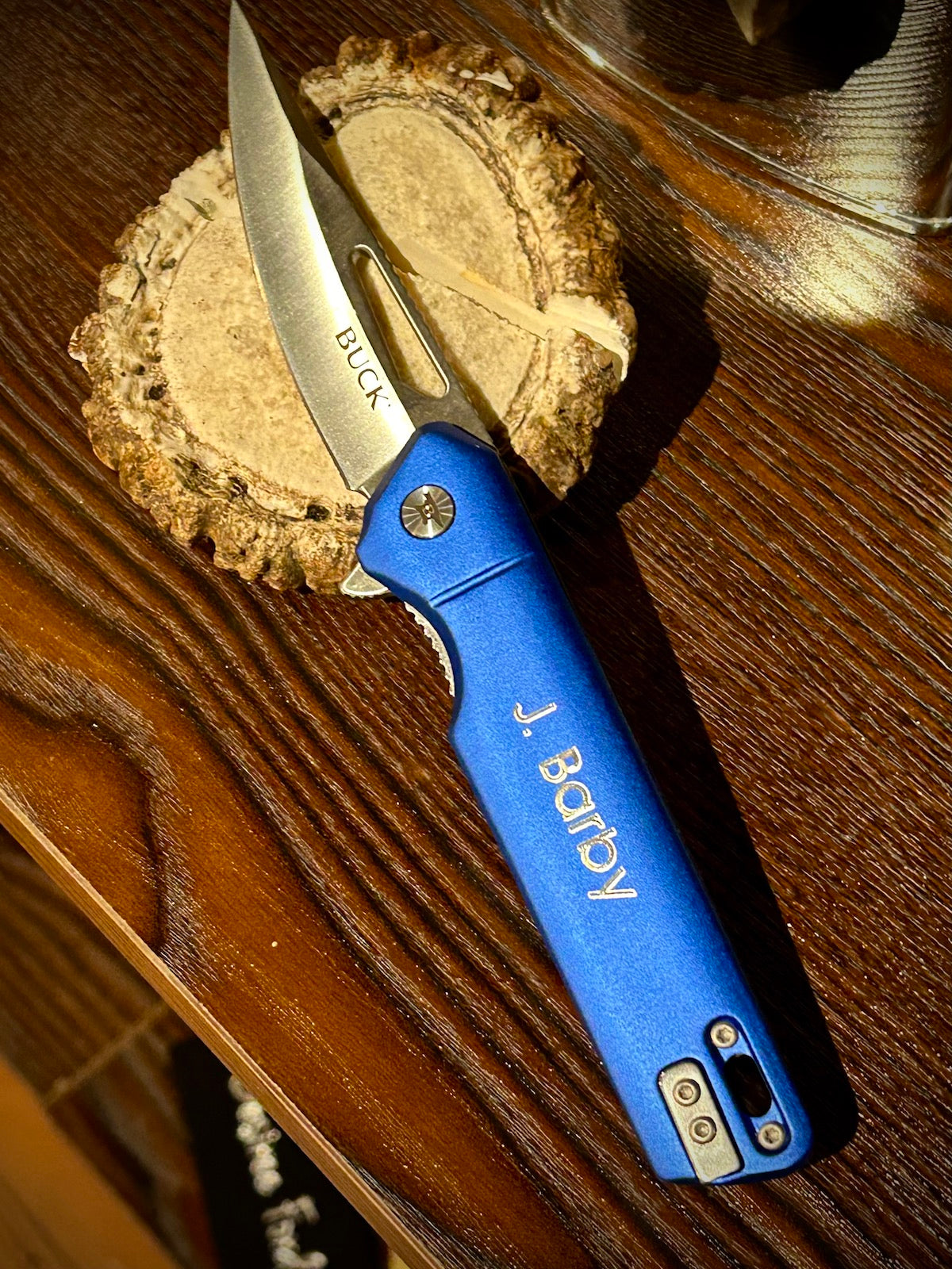 Buck 239 Infusion™ Drop Point Blue Handle Pocket Knife