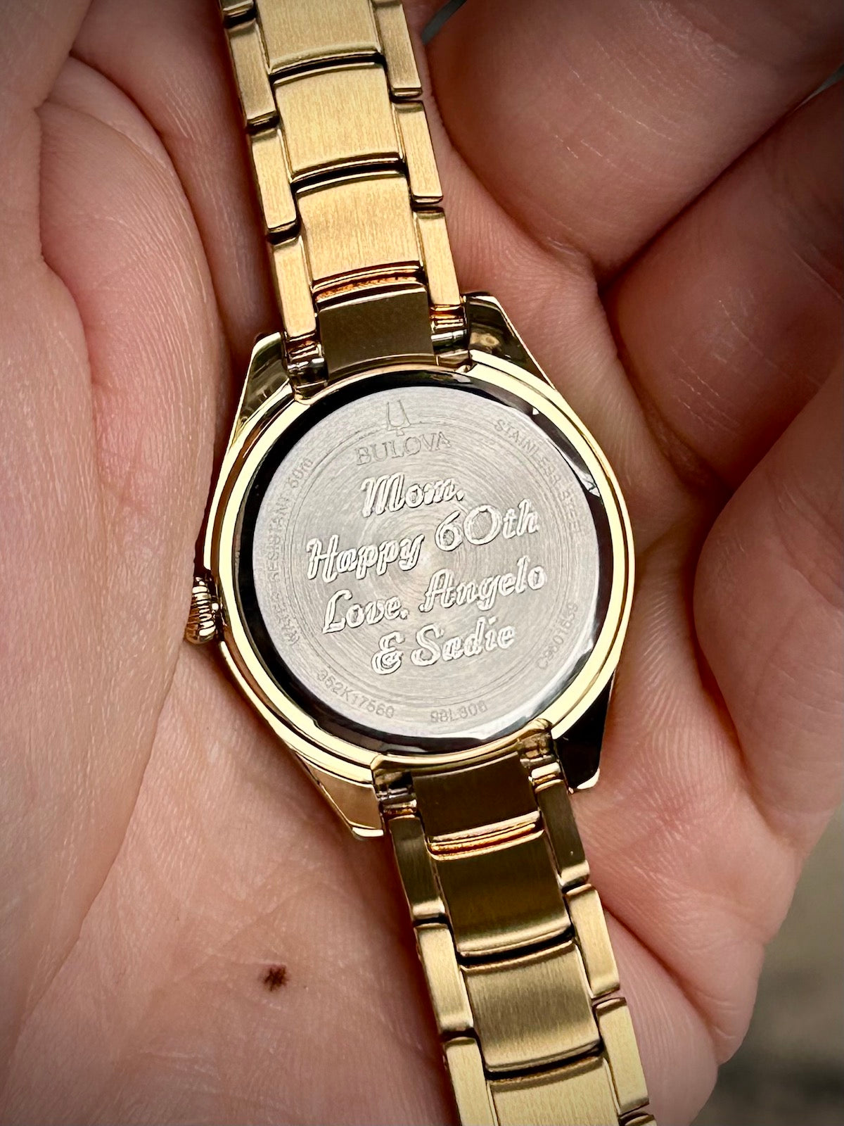 Bulova Ladies Crystal & Gold Watch