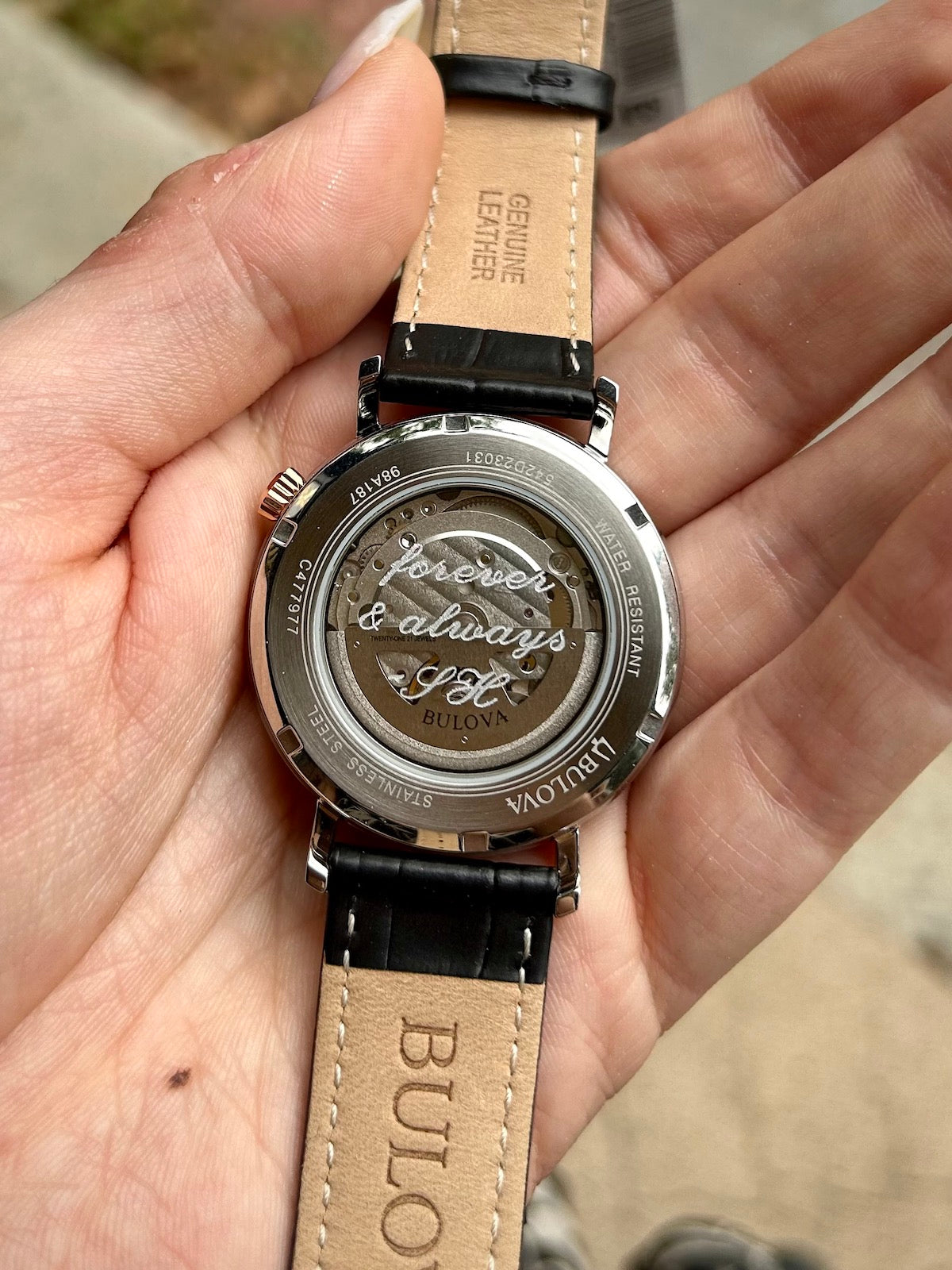 Bulova Aerojet Classic Automatic Watch with Black Leather Strap