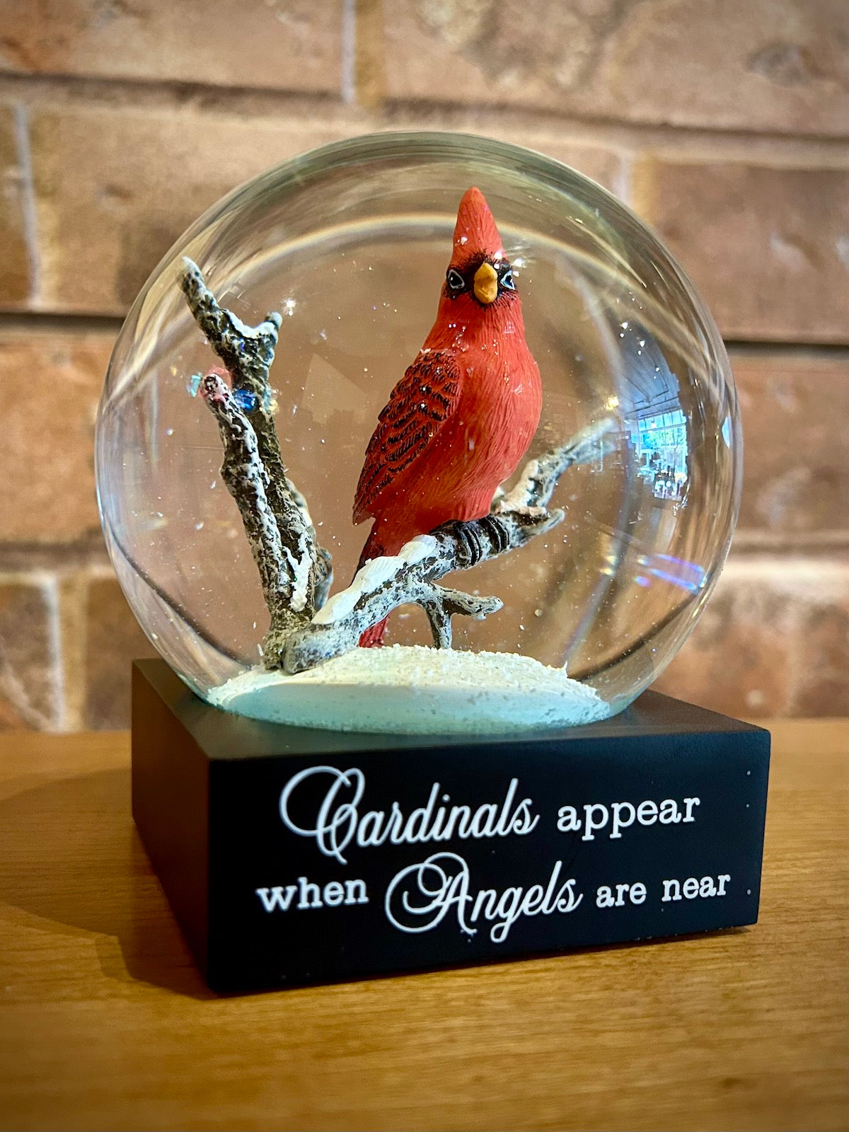 Cardinal Snow Globe