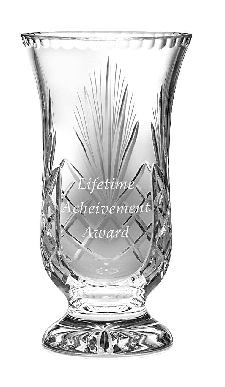 Durham Footed Hand Cut Finest European Crystal Vase