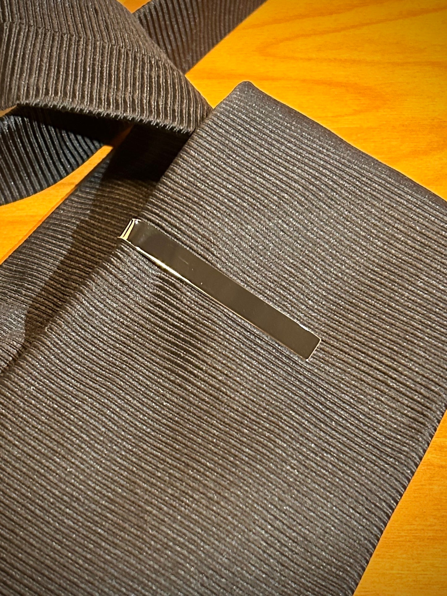 Classic Rhodium Silver Tie Bar