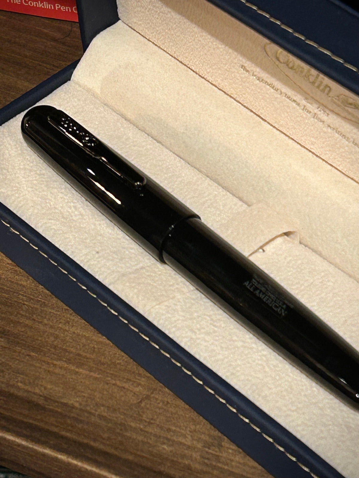 Conklin All American Raven Black Fountain Pen