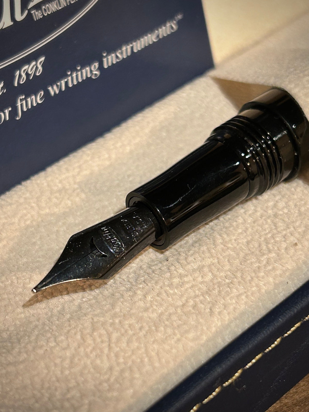 Conklin All American Raven Black Fountain Pen