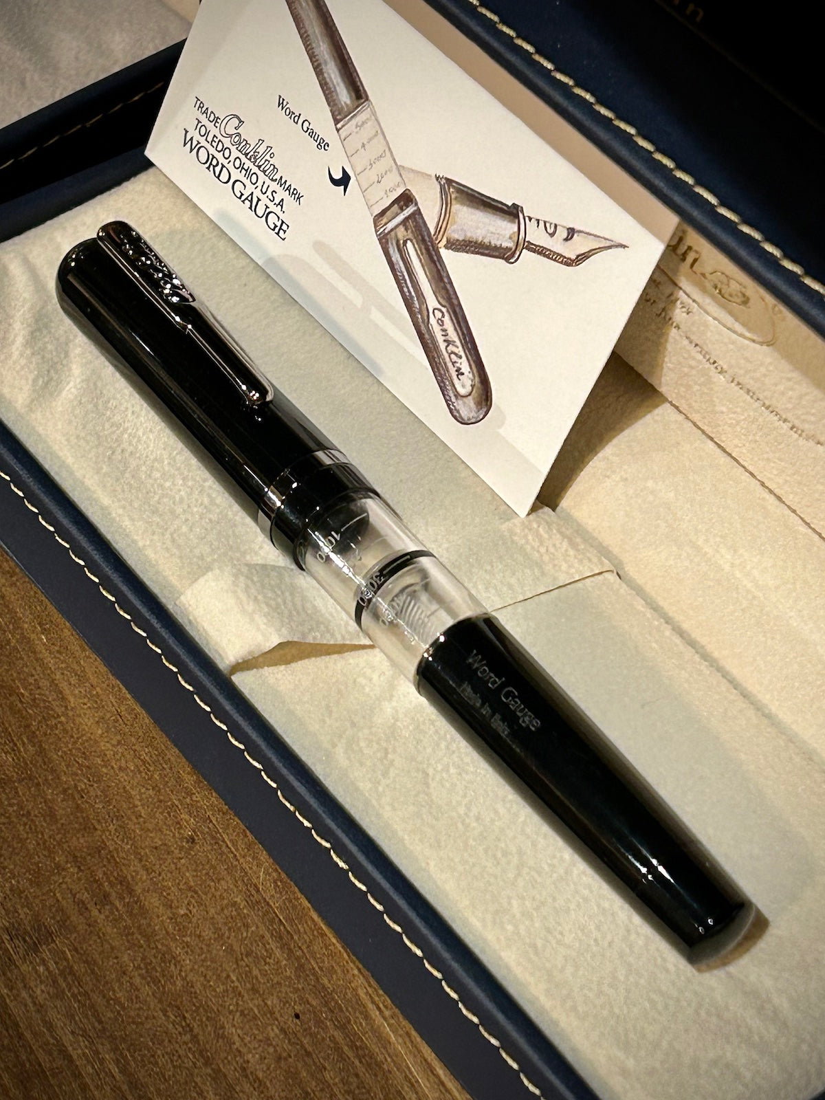 Conklin Heritage Word Gauge™ Black Fountain Pen