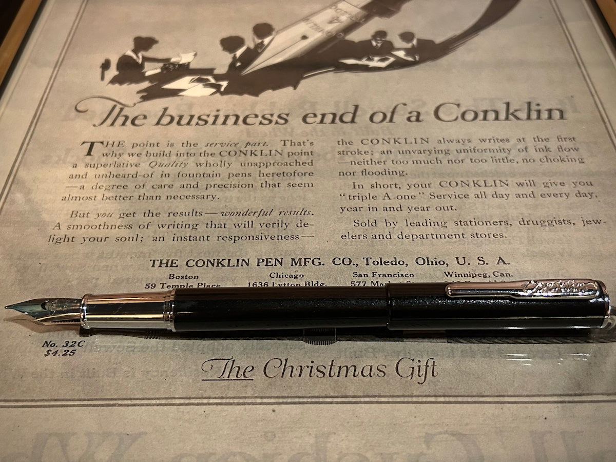 Conklin Coronet™ Black Fountain Pen