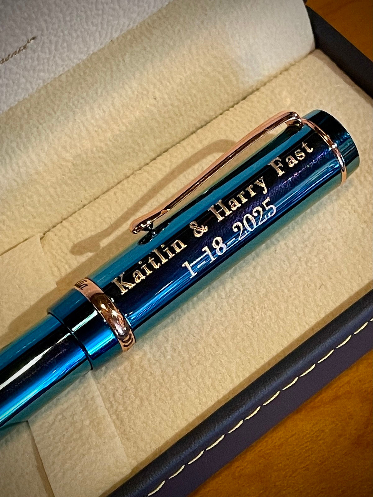 Conklin Duragraph™ Metal Lapis Blue Ballpoint Pen