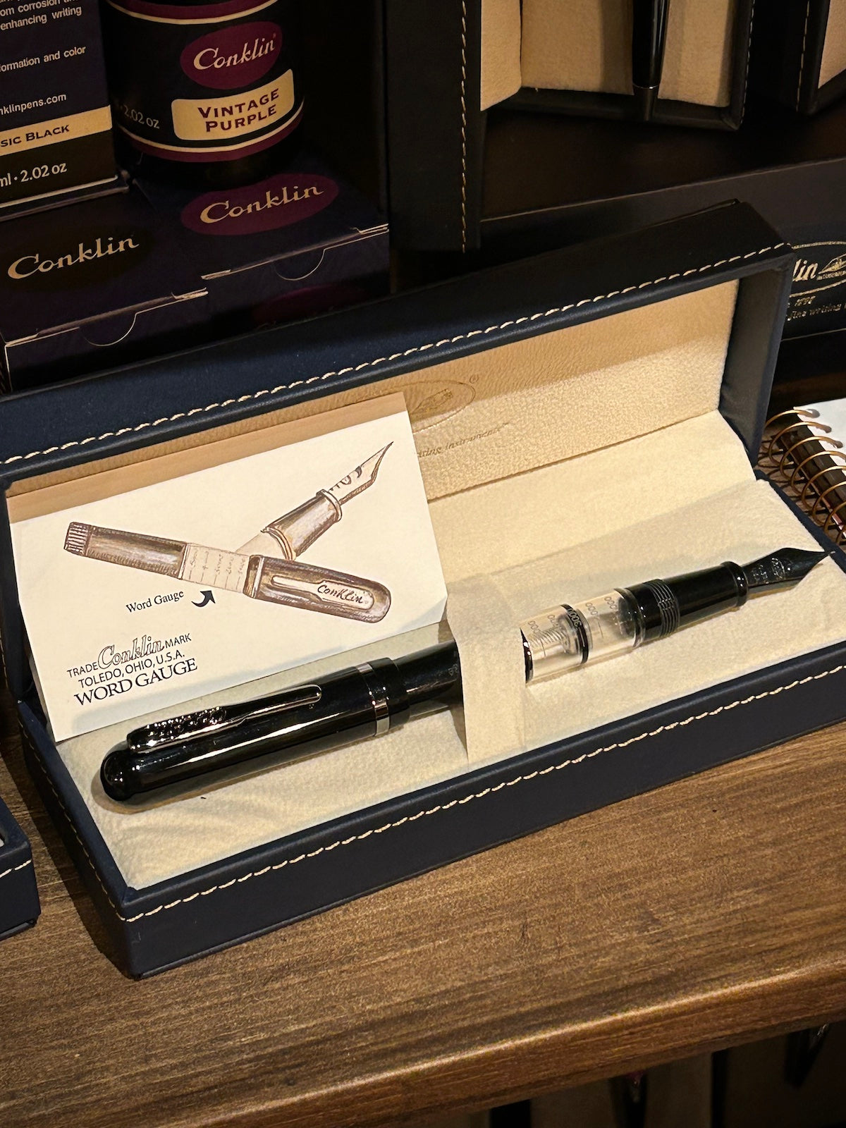 Conklin Heritage Word Gauge™ Black Fountain Pen