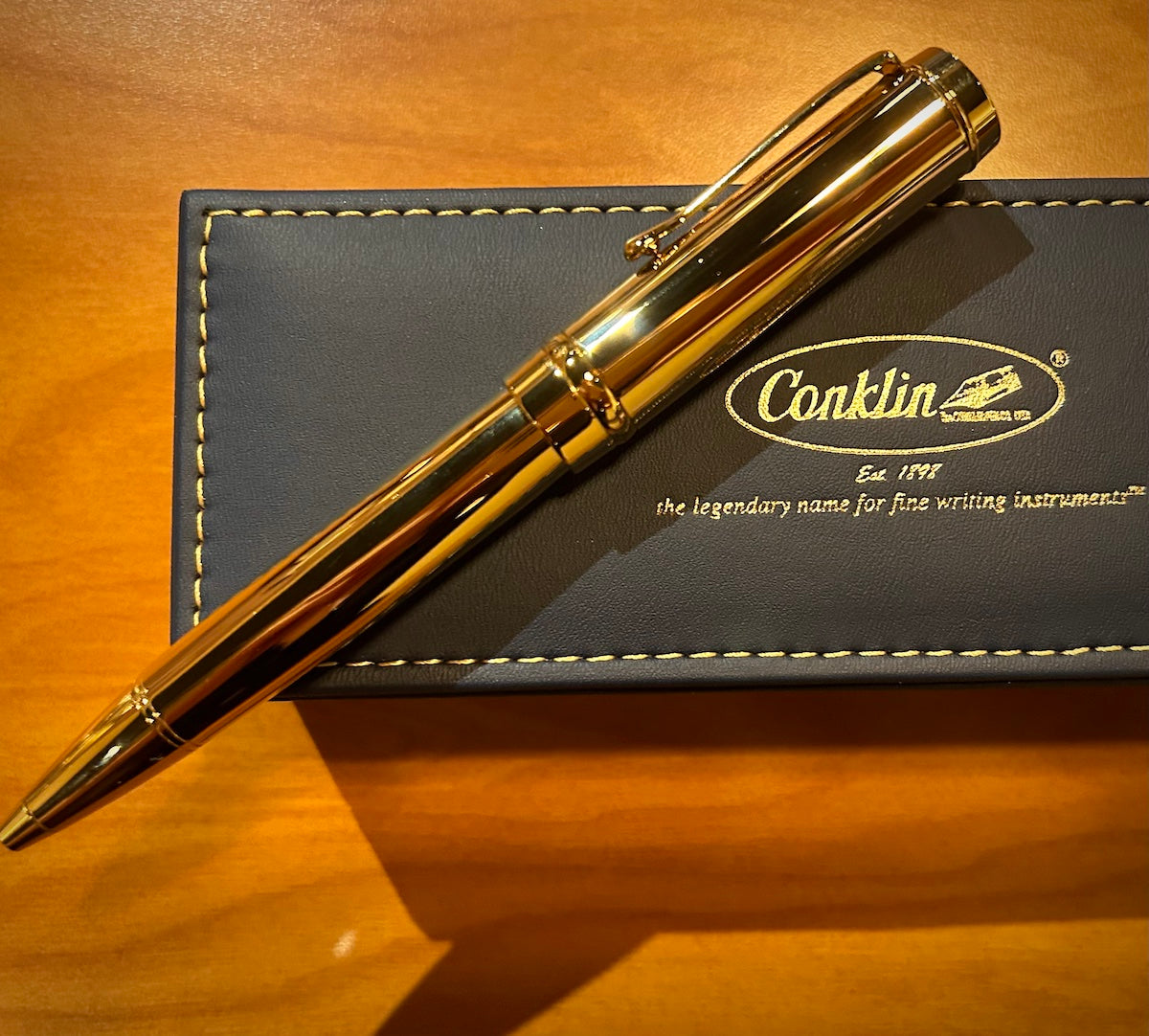 Conklin Duragraph™ Metal Gold Ballpoint Pen