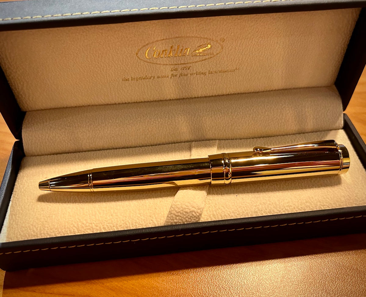 Conklin Duragraph™ Metal Gold Ballpoint Pen