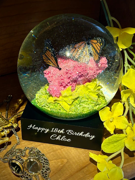 Monarch Butterfly Snow Globe