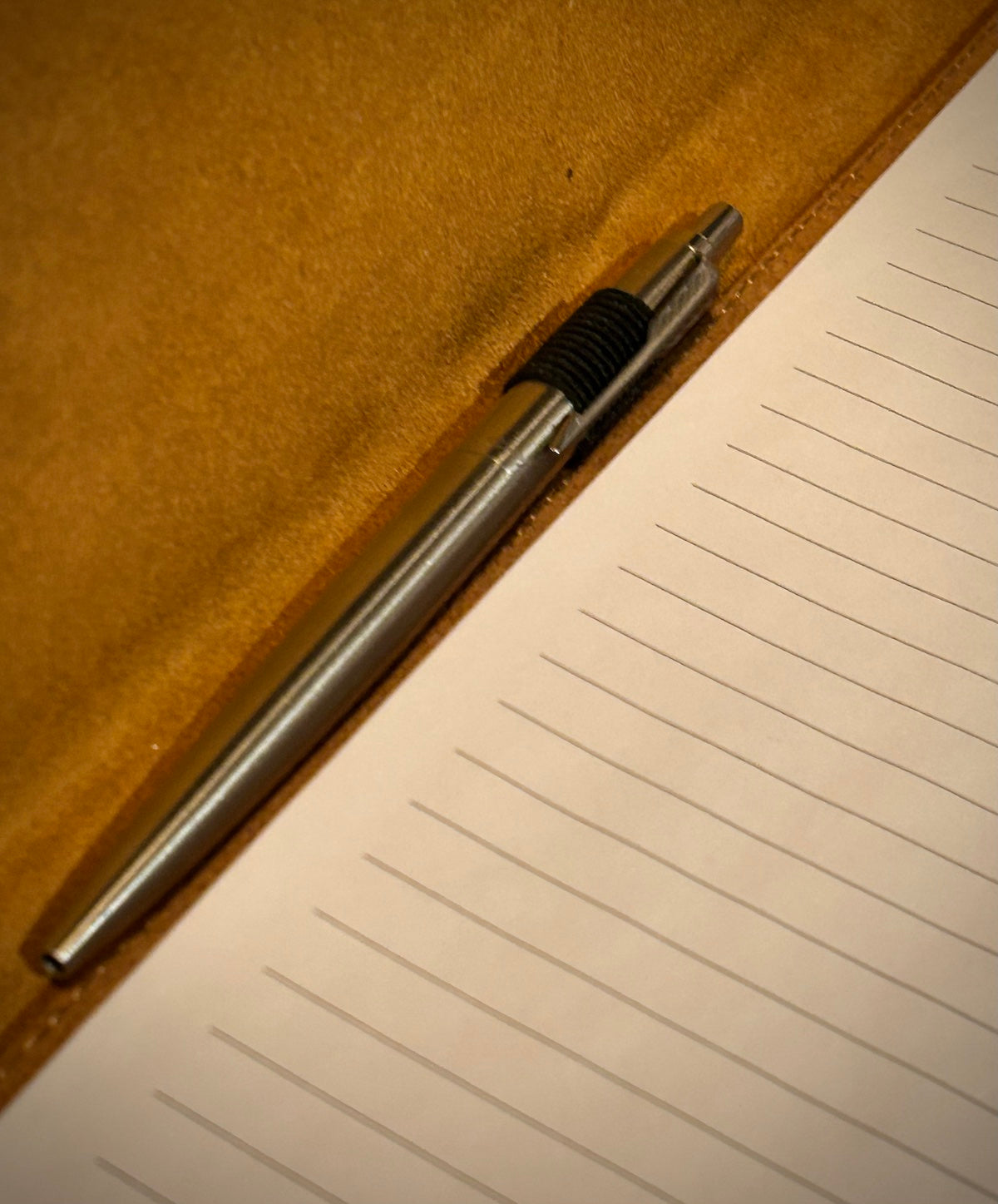 Cork Zipper Padfolio with Notepad