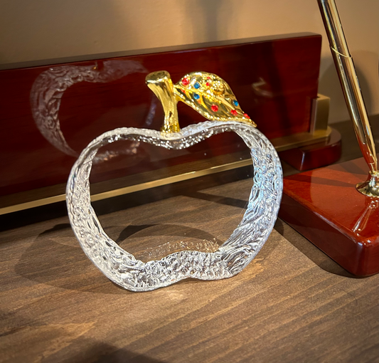 Crystal, Gold & Bejeweled Apple