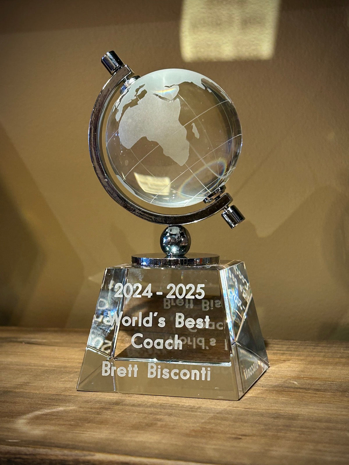 Crystal World Globe