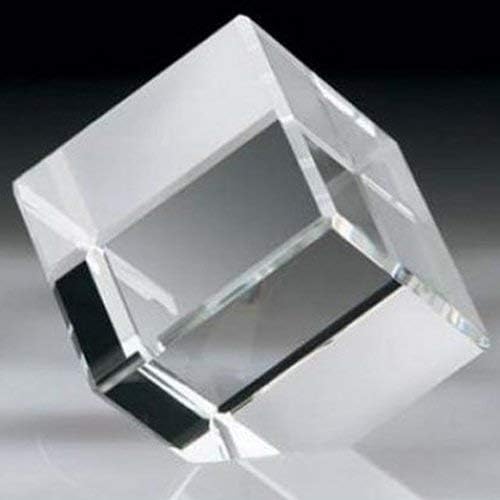 Crystal Cube Paperweight