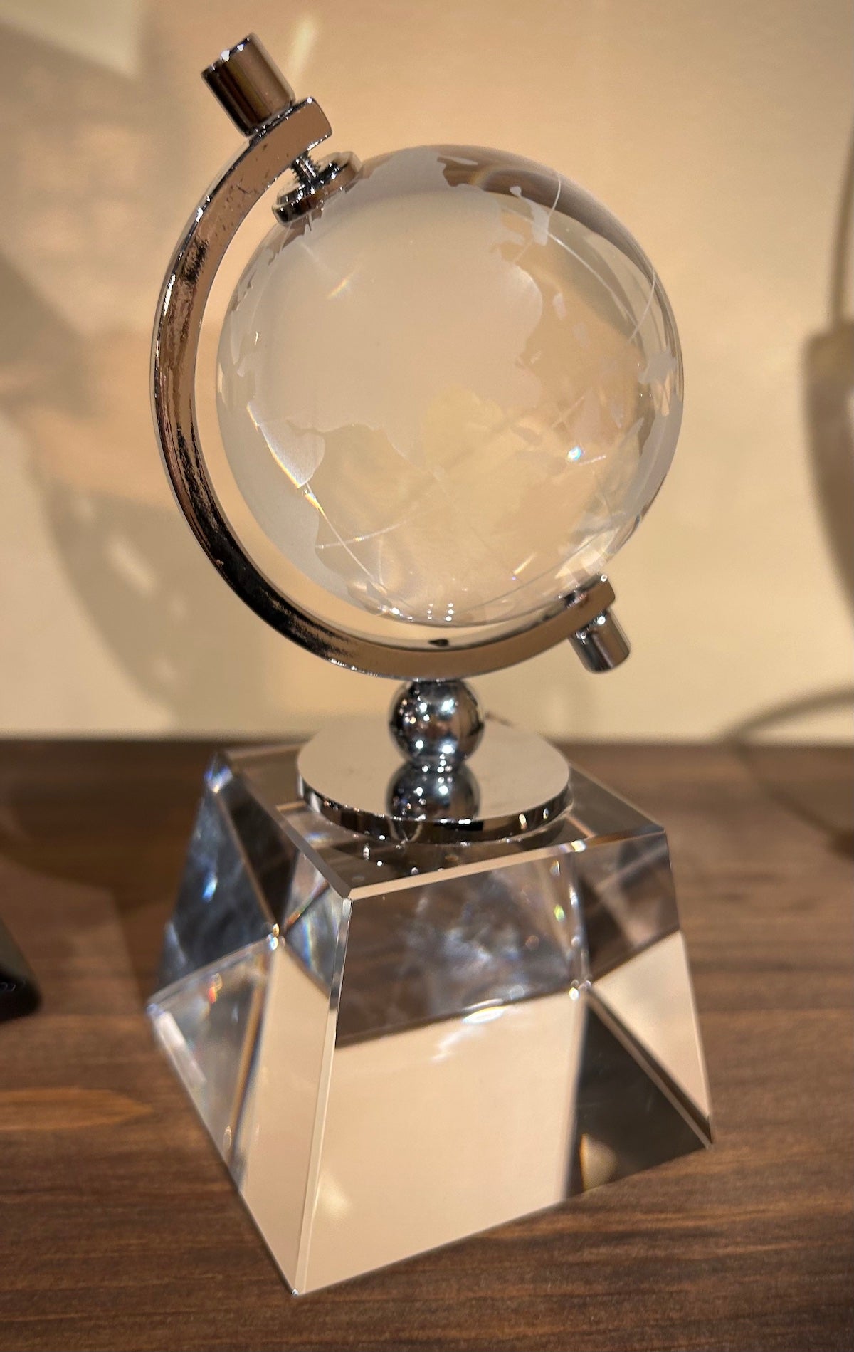 Crystal World Globe