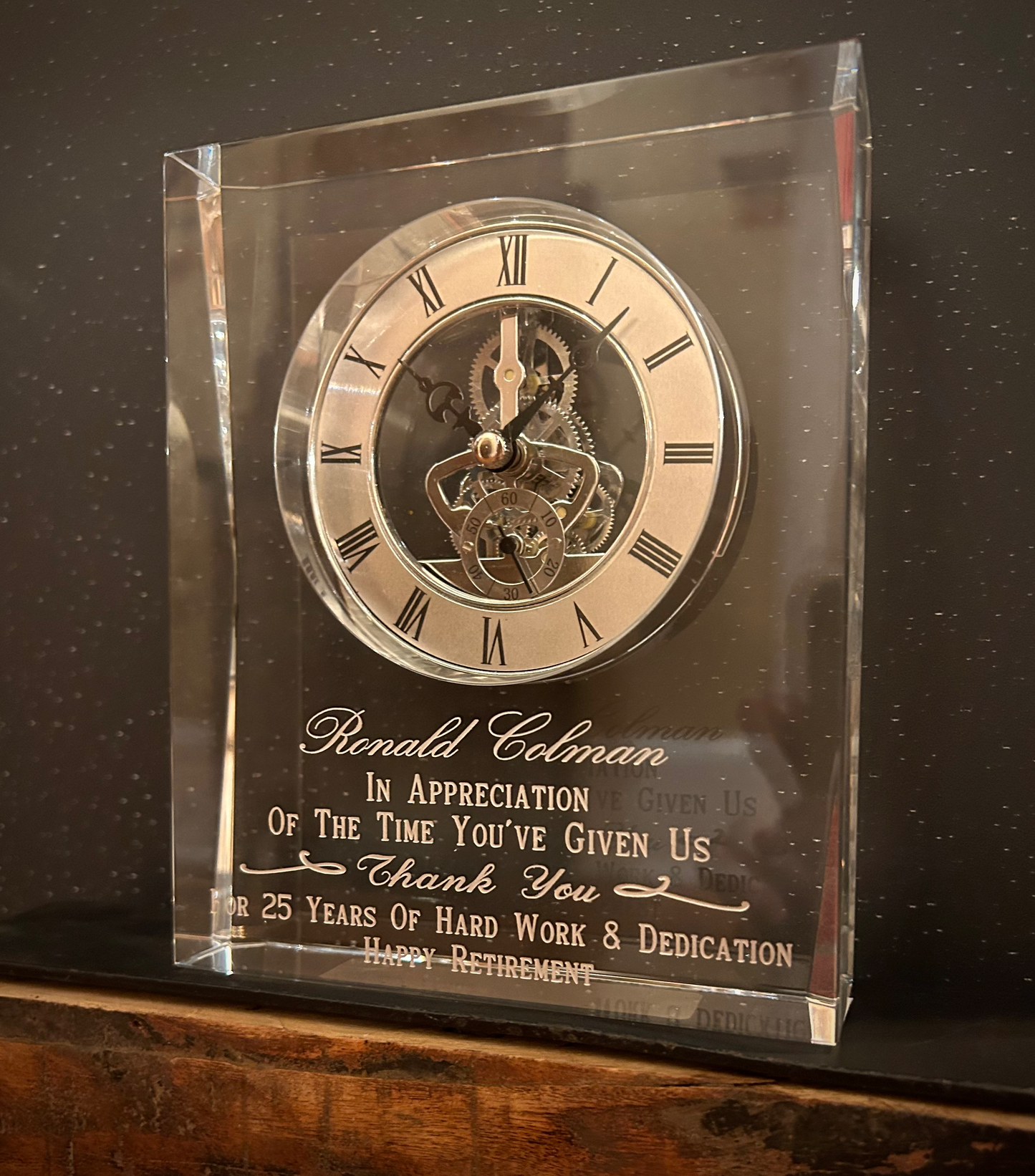Crystal Skeleton Clock