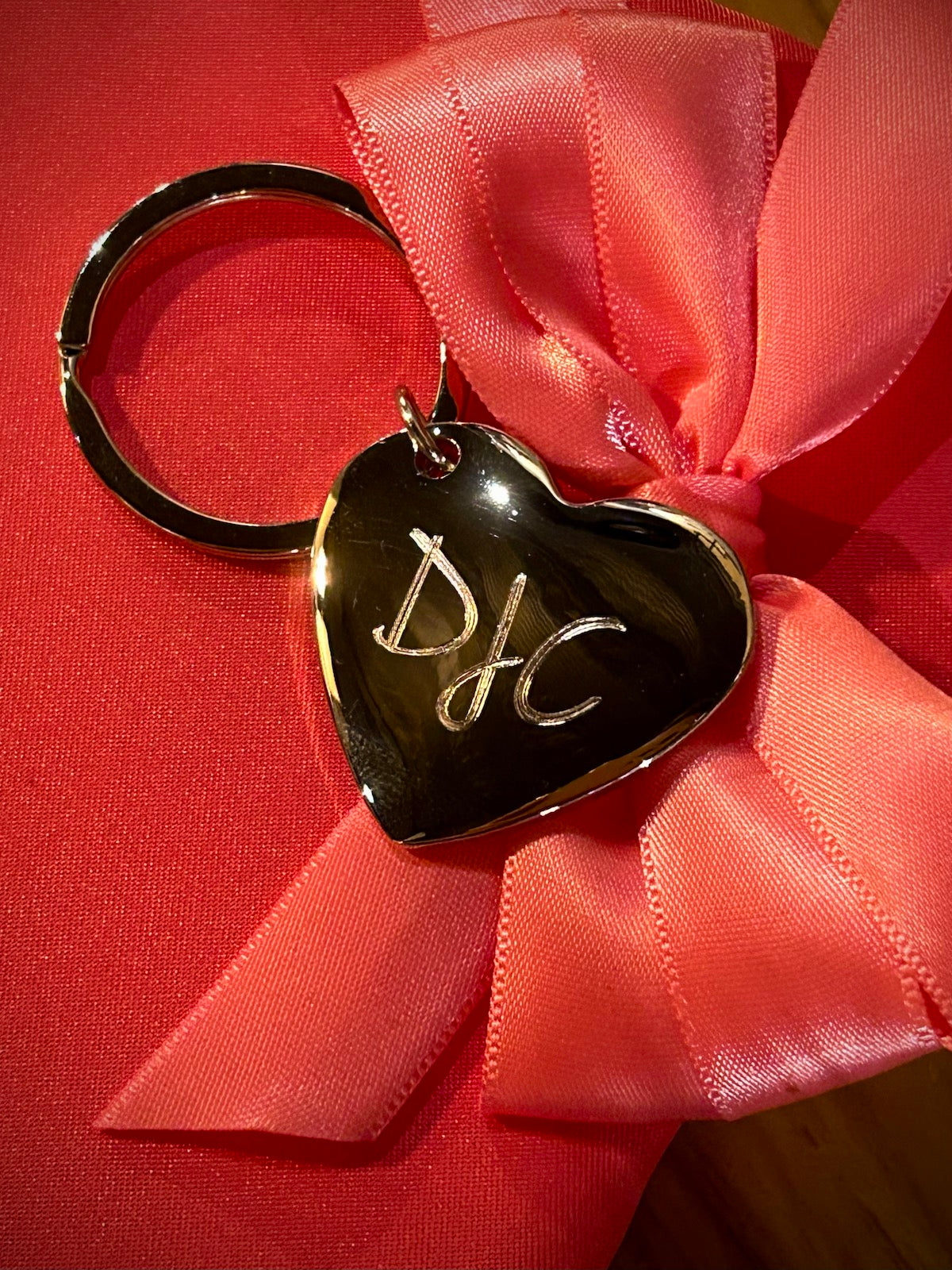 Silver Heart Keychain