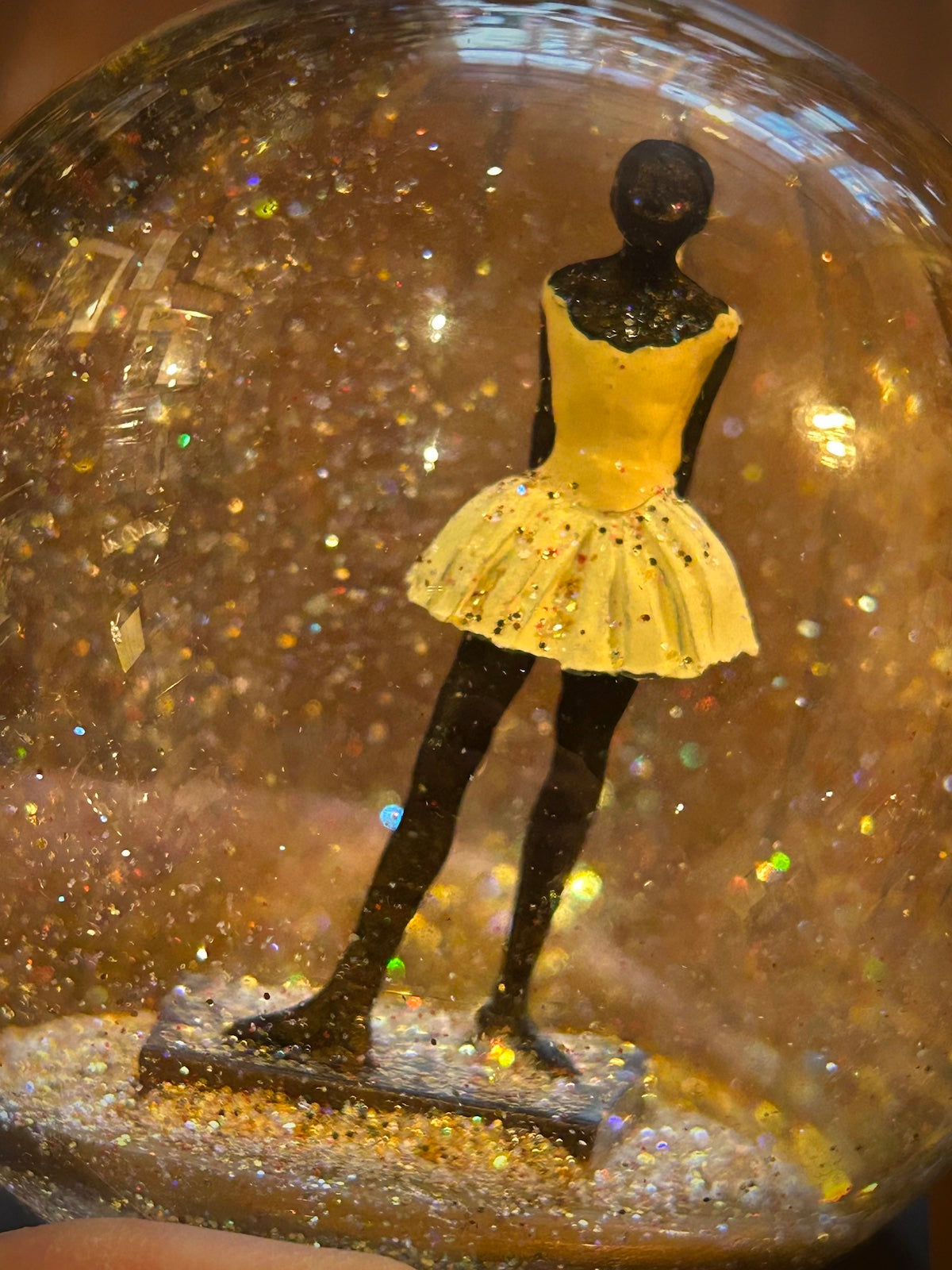 Degas Little Dancer Ballerina Snow Globe