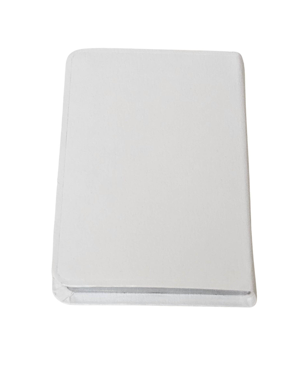 White Child's Size New Testament Bible With Engravable Pewter Cross Cover