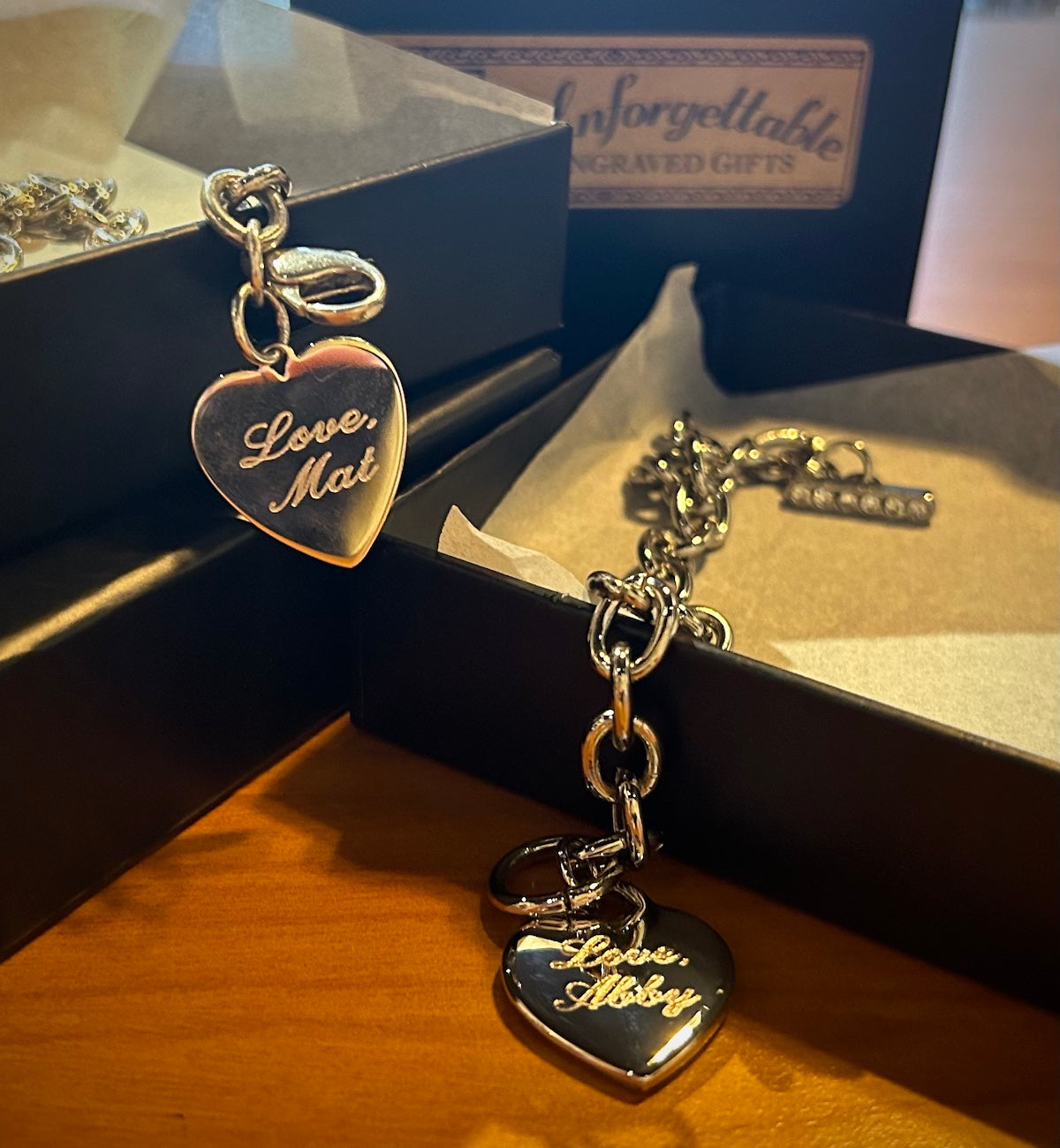 Sterling Silver Chain Bracelet with Heart Tag