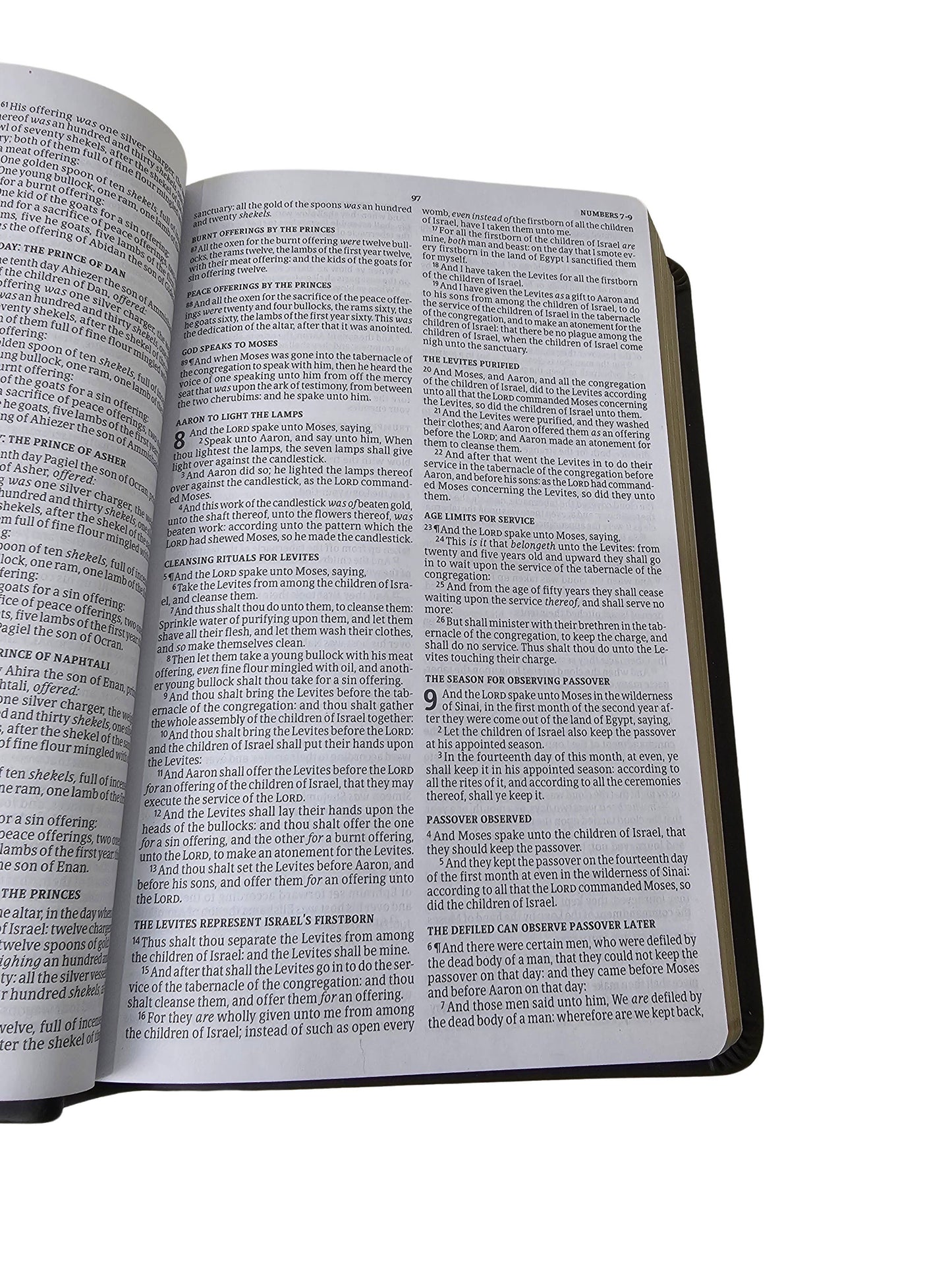 KJV Deluxe Leather Touch Black Bible with Engravable Pewter Plate With Cross
