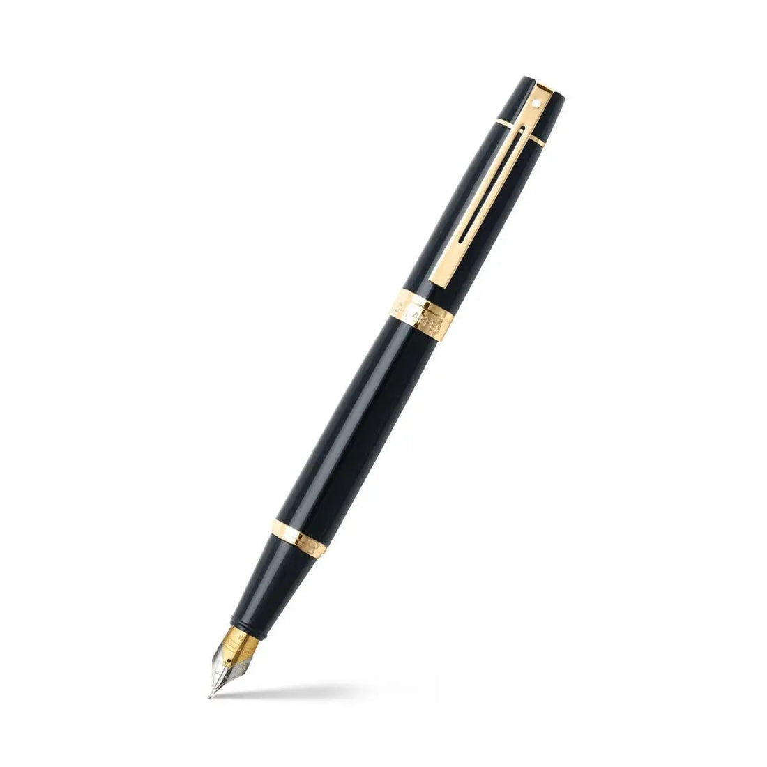 Sheaffer 300 Glossy Black with Gold Trim Fountain Pen