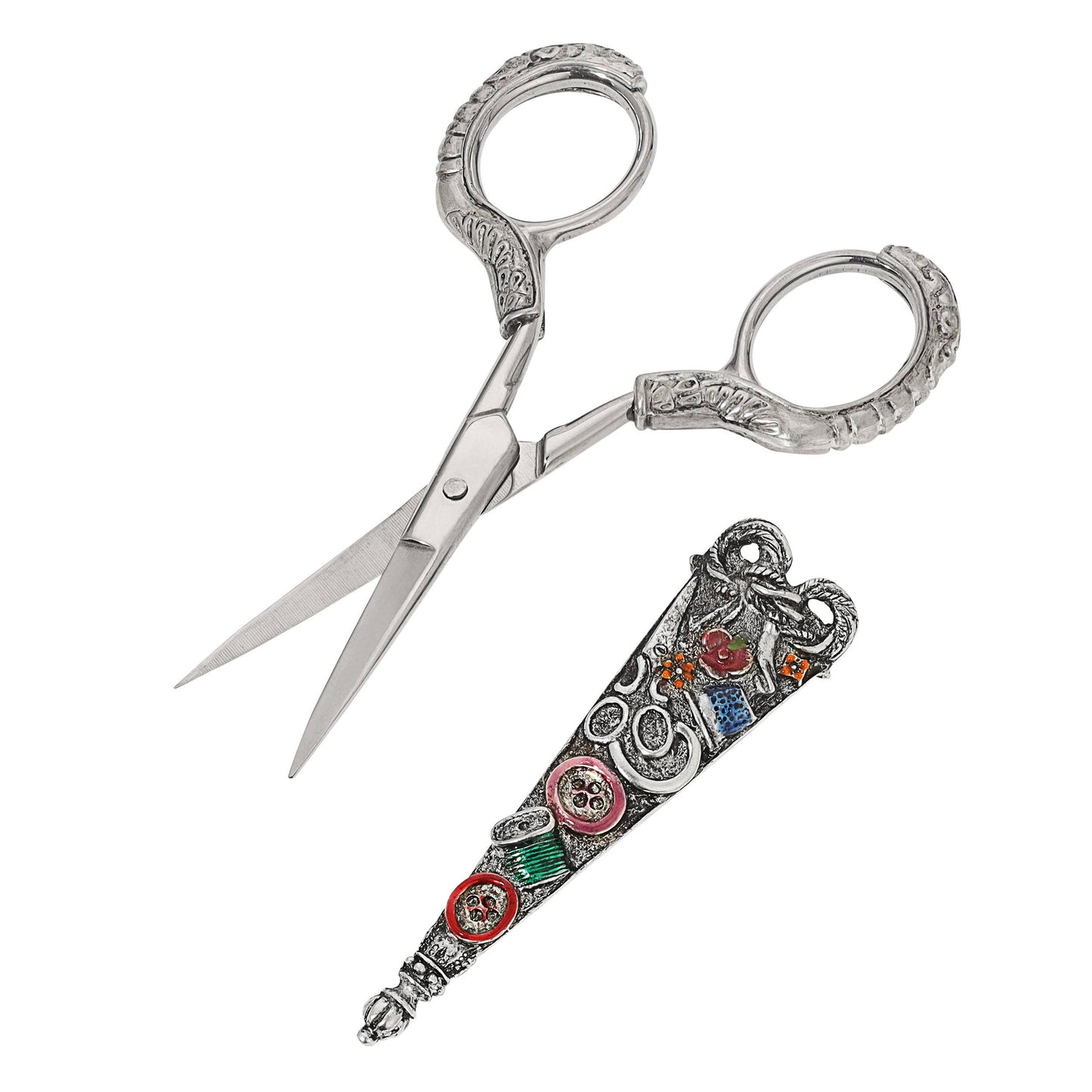 1928 Jewelry Seamstress Essentials Pewter Scissors