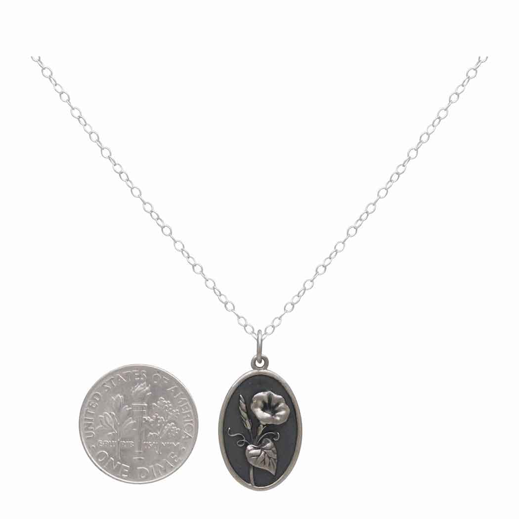 Sterling Silver Birthflower Necklaces