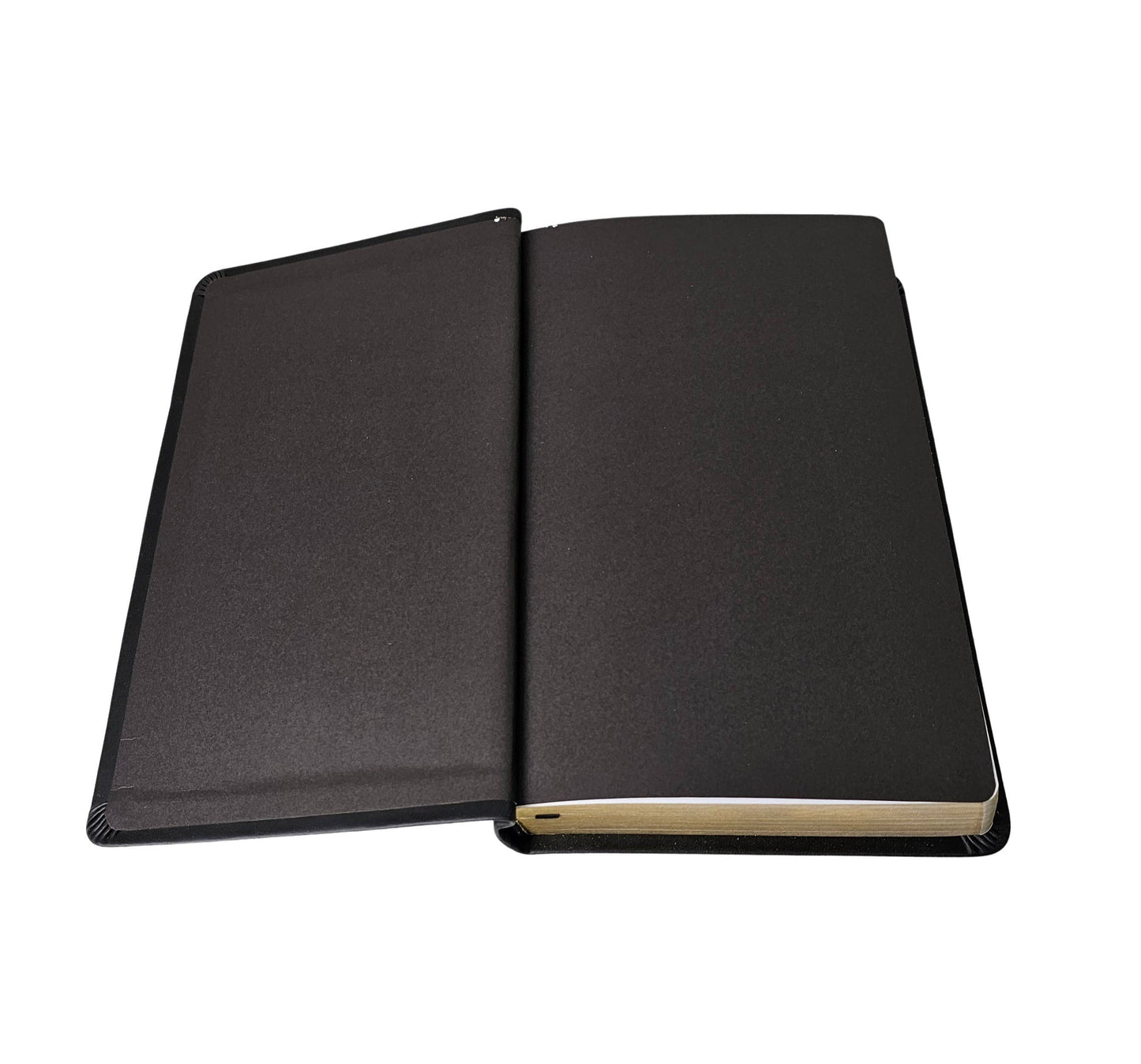 KJV Deluxe Leather Touch Black Bible with Engravable Pewter Plate With Cross