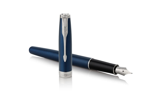 Parker Sonnet Blue with Silver Trim Fountain Pen