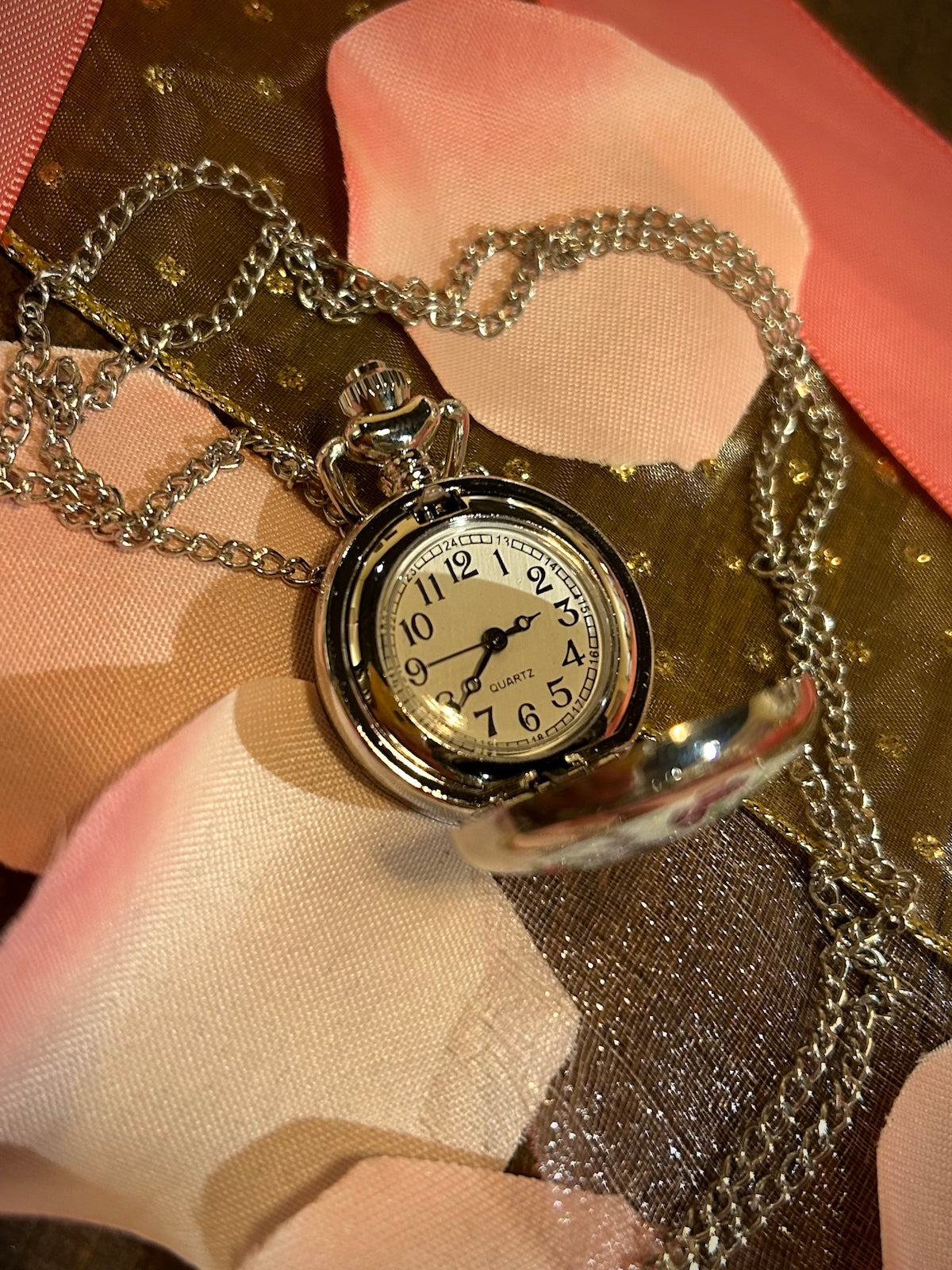 The Flora Pocket Watch Necklace