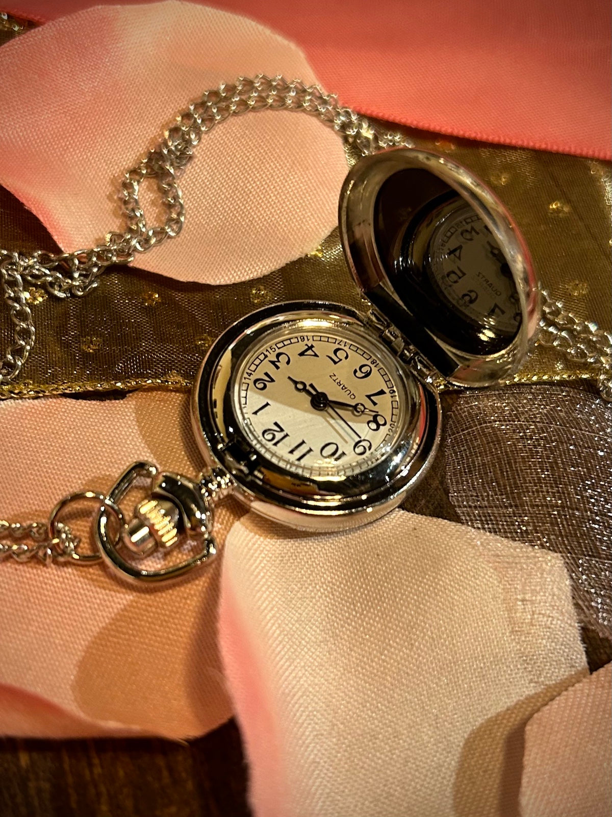 The Flora Pocket Watch Necklace