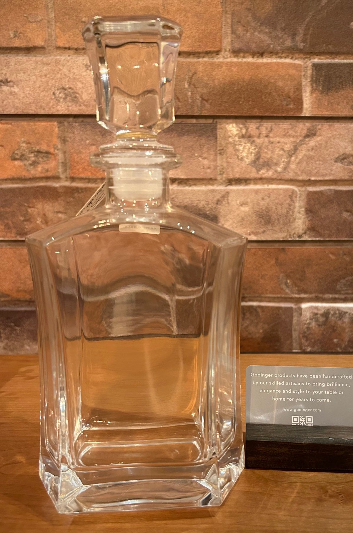 Godinger Paola Crystal Whiskey Decanter