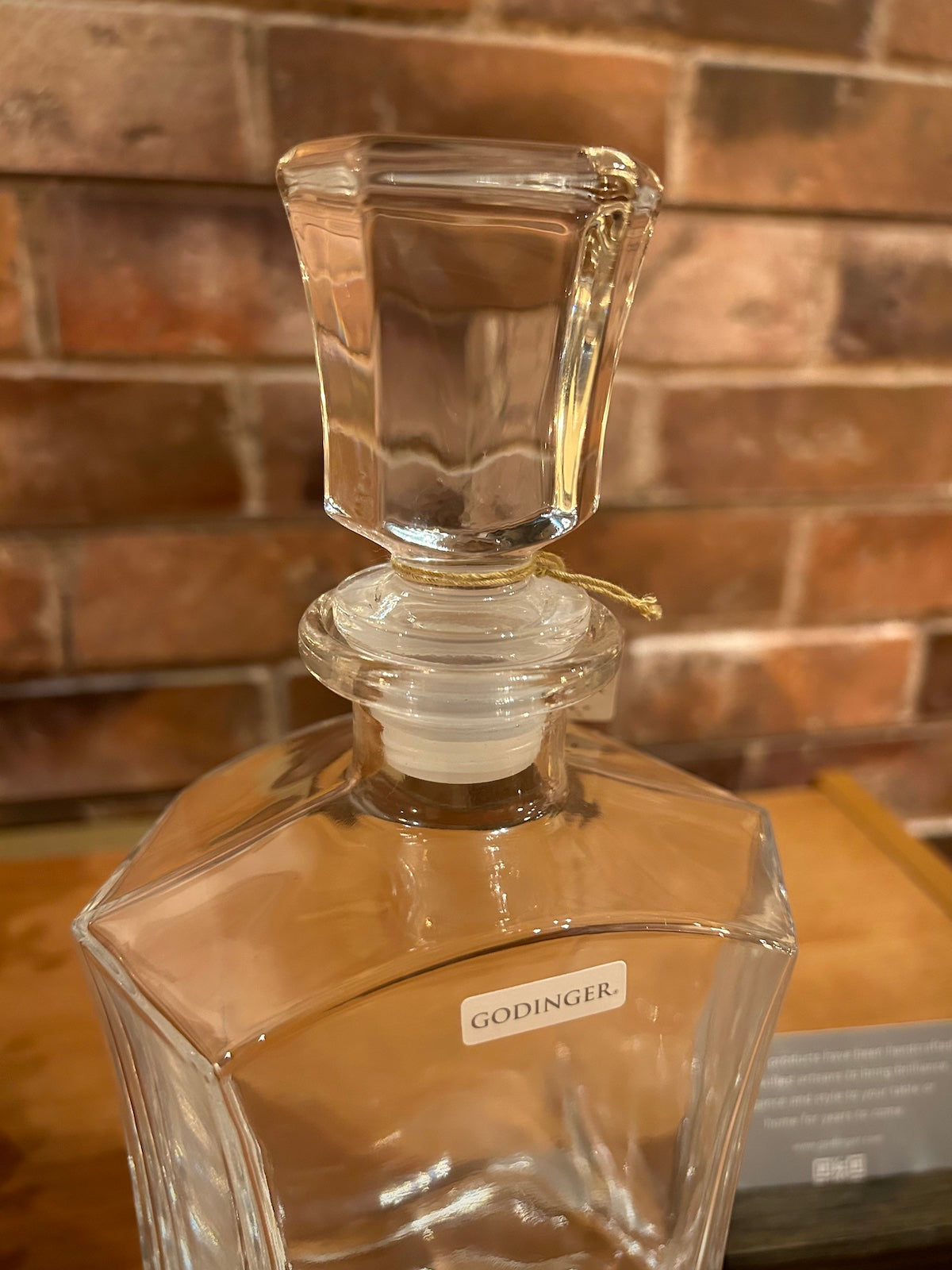 Godinger Paola Crystal Whiskey Decanter