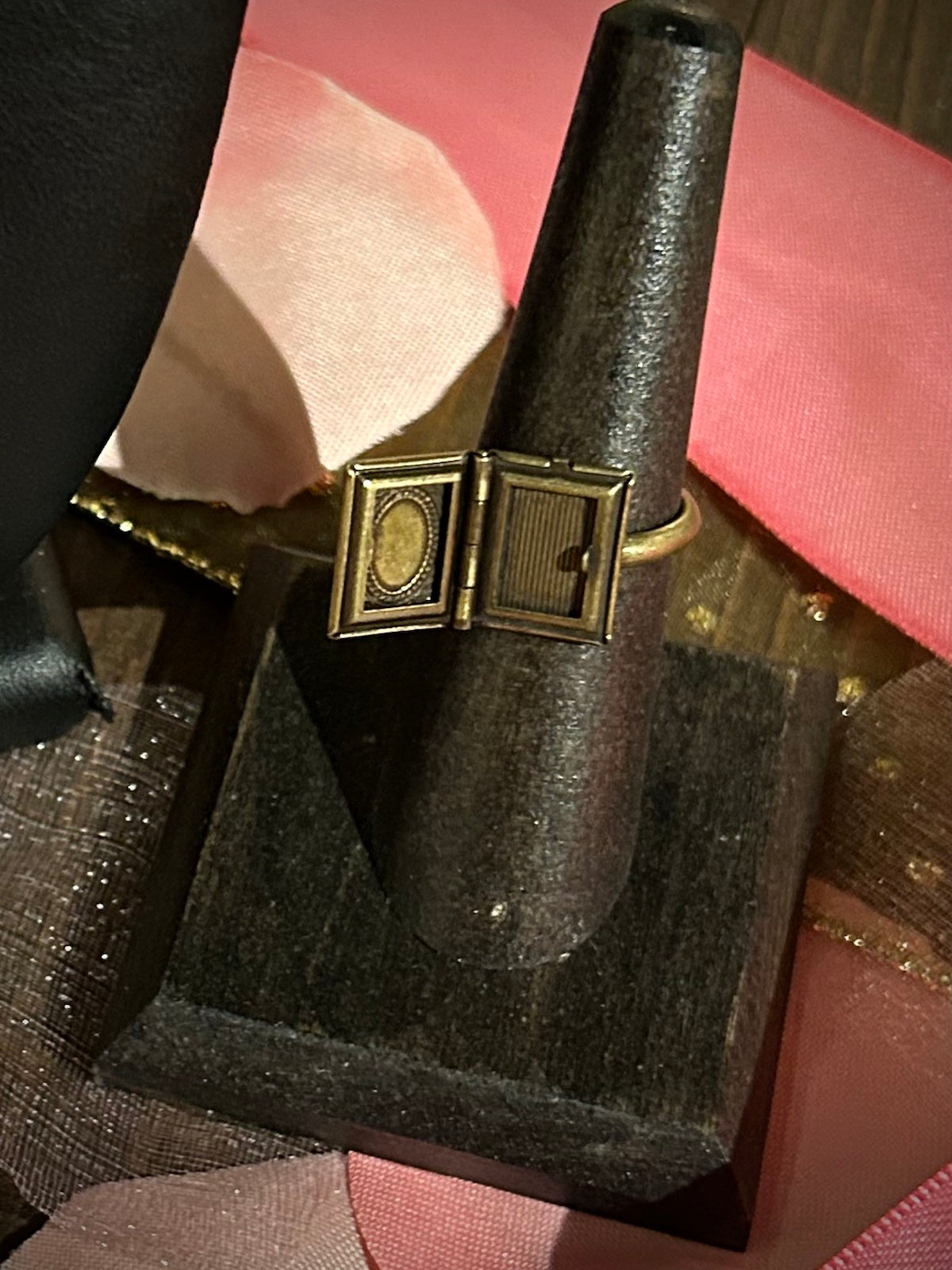 Classic Book Locket Ring