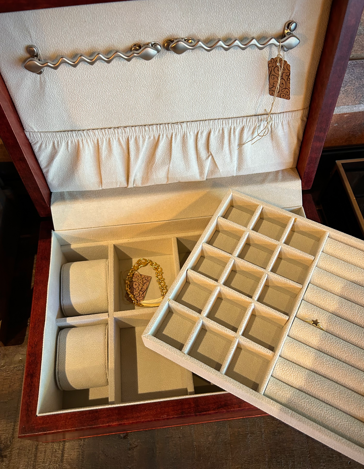 Handcrafted Hardwood Sophistication Jewel Chest
