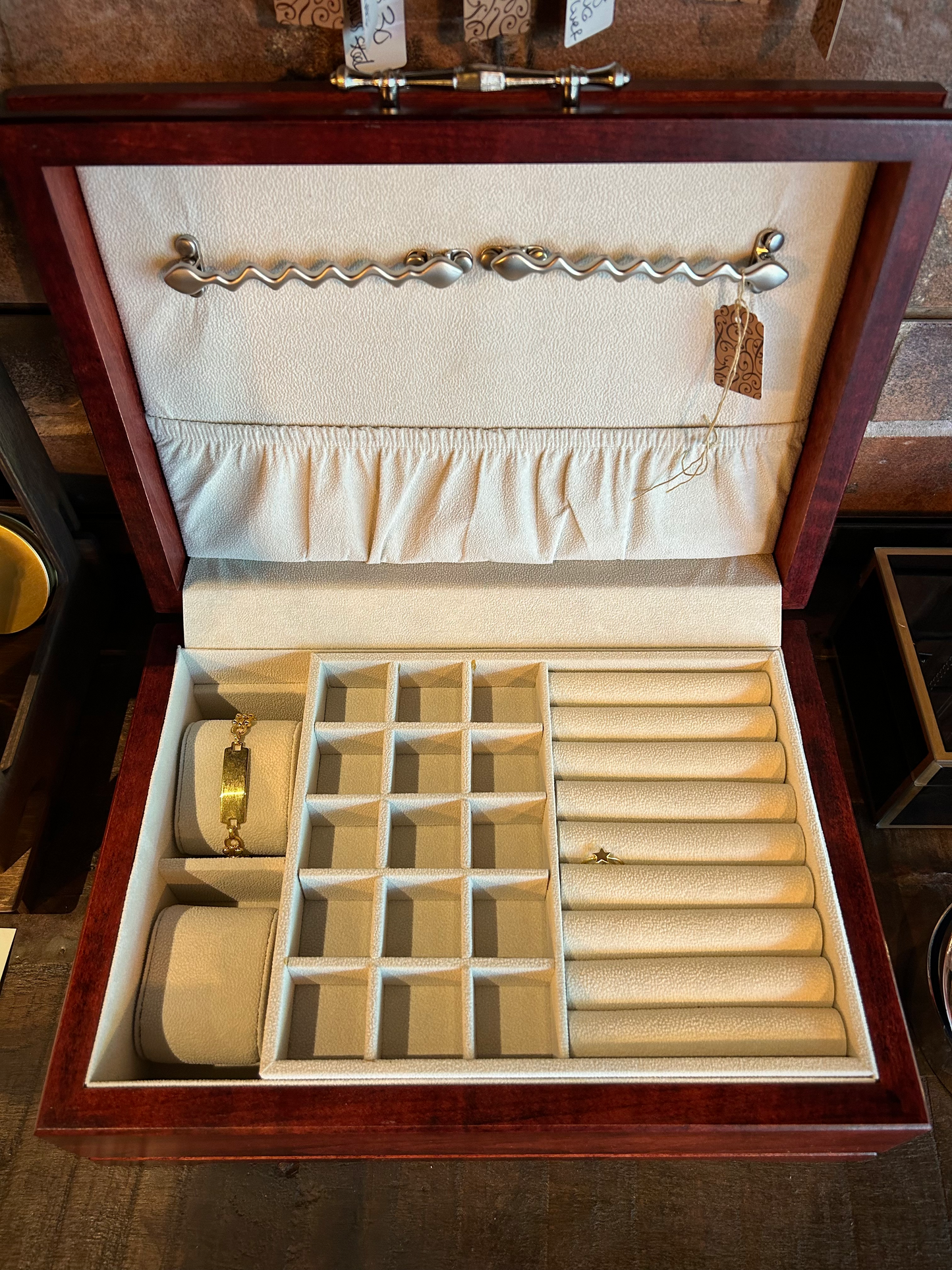 Handcrafted Hardwood Sophistication Jewel Chest