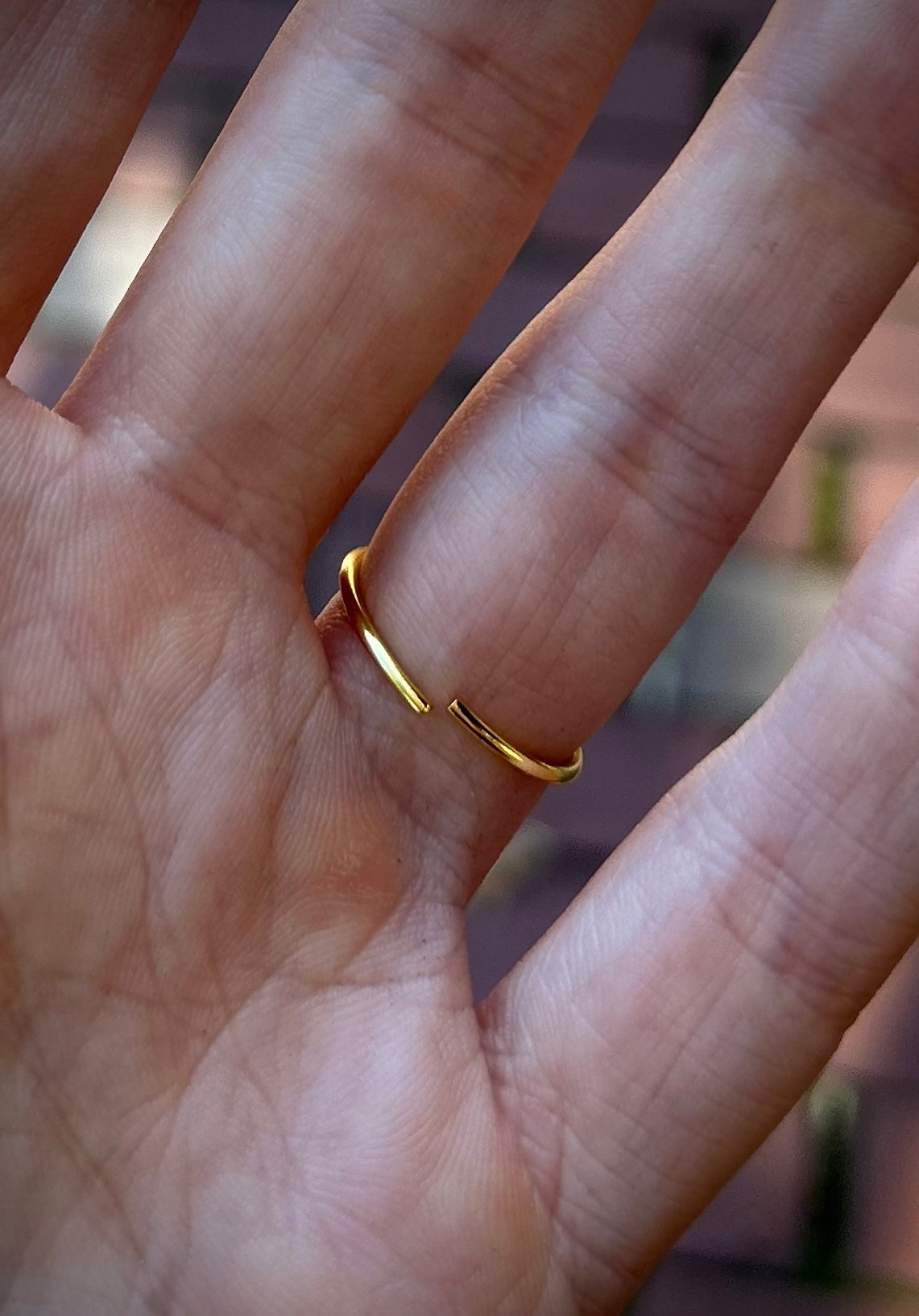 Handmade Star Bright Gold Ring