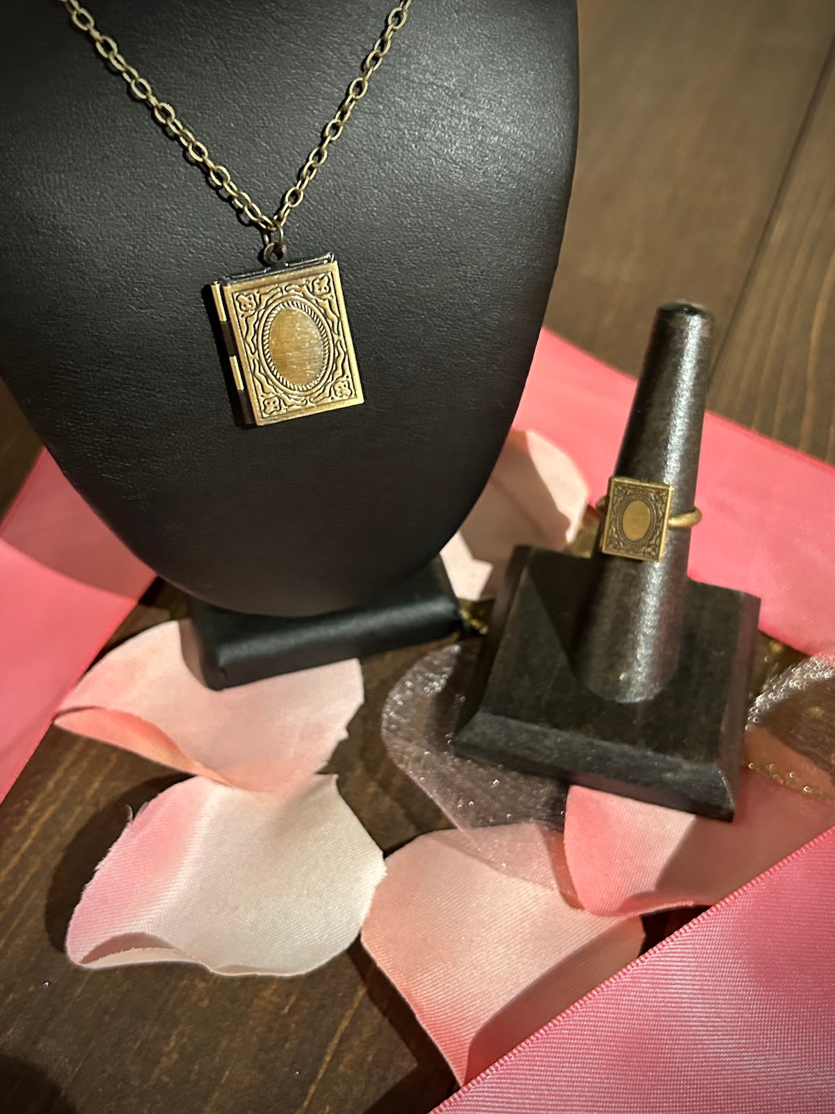 Classic Book Locket Ring