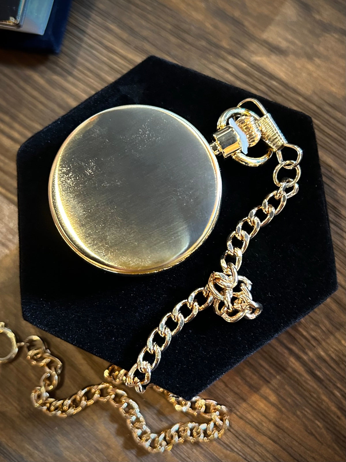 Satin Goldtone Pocket Watch