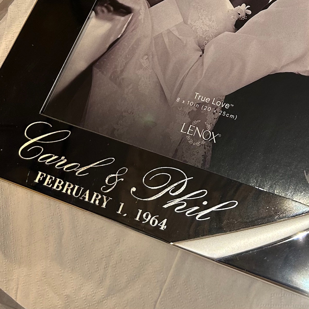 Lenox True Love Silver Plate Frame