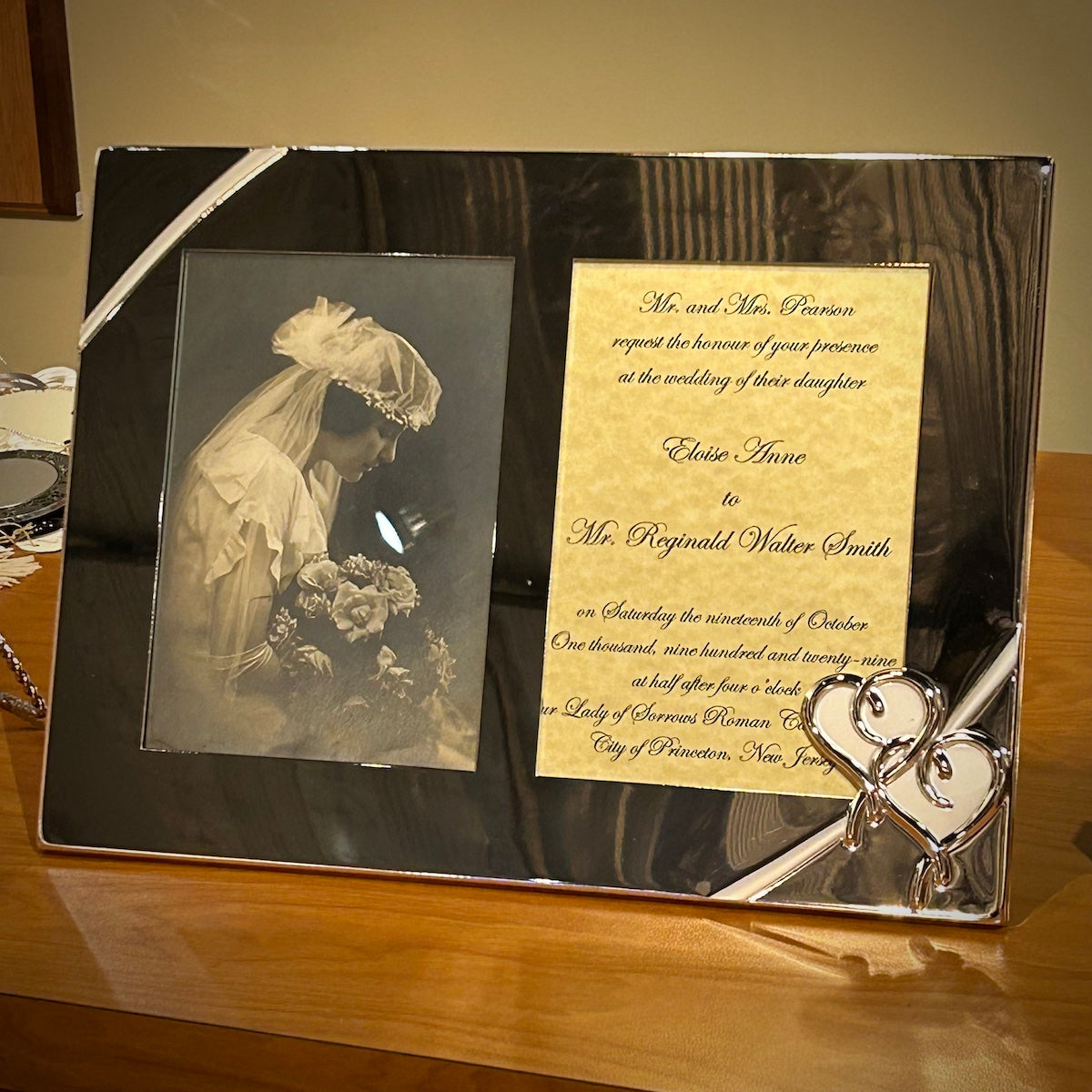 Lenox True Love Double 5x7 Silverplate Frame