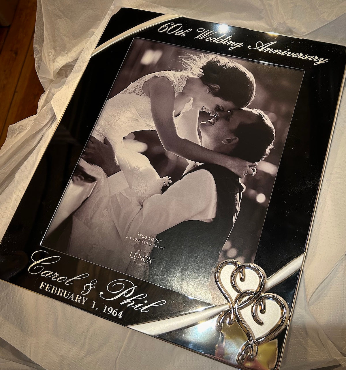 Lenox True Love Silver Plate Frame