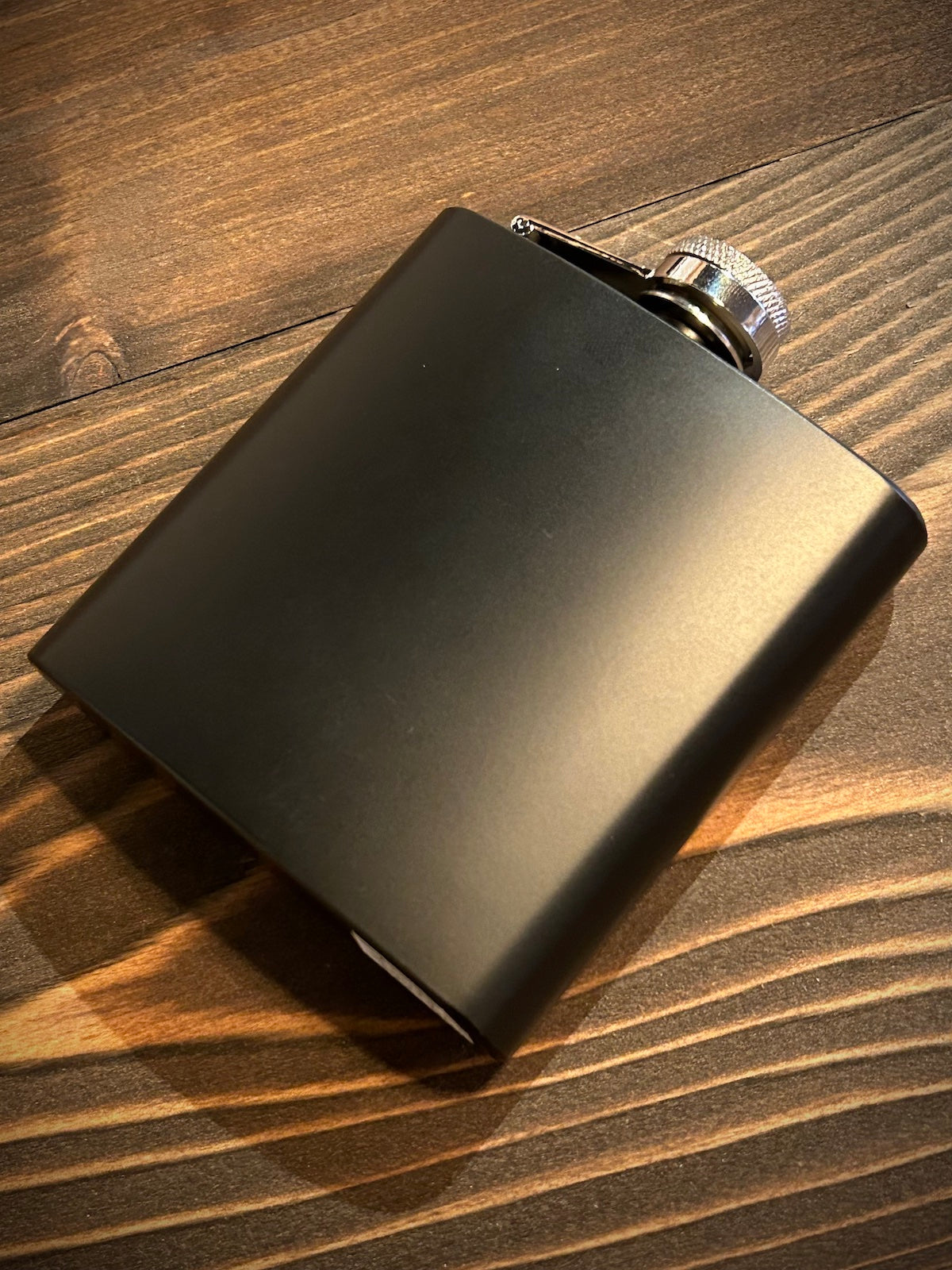 Matte Black 6 oz. Flask