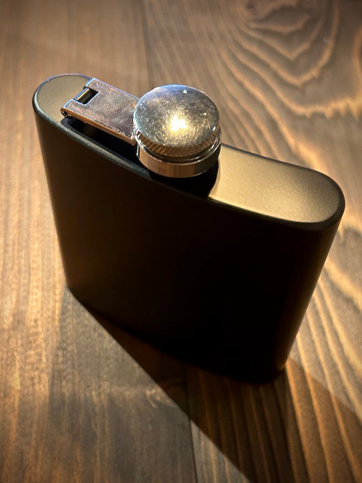 Matte Black 6 oz. Flask