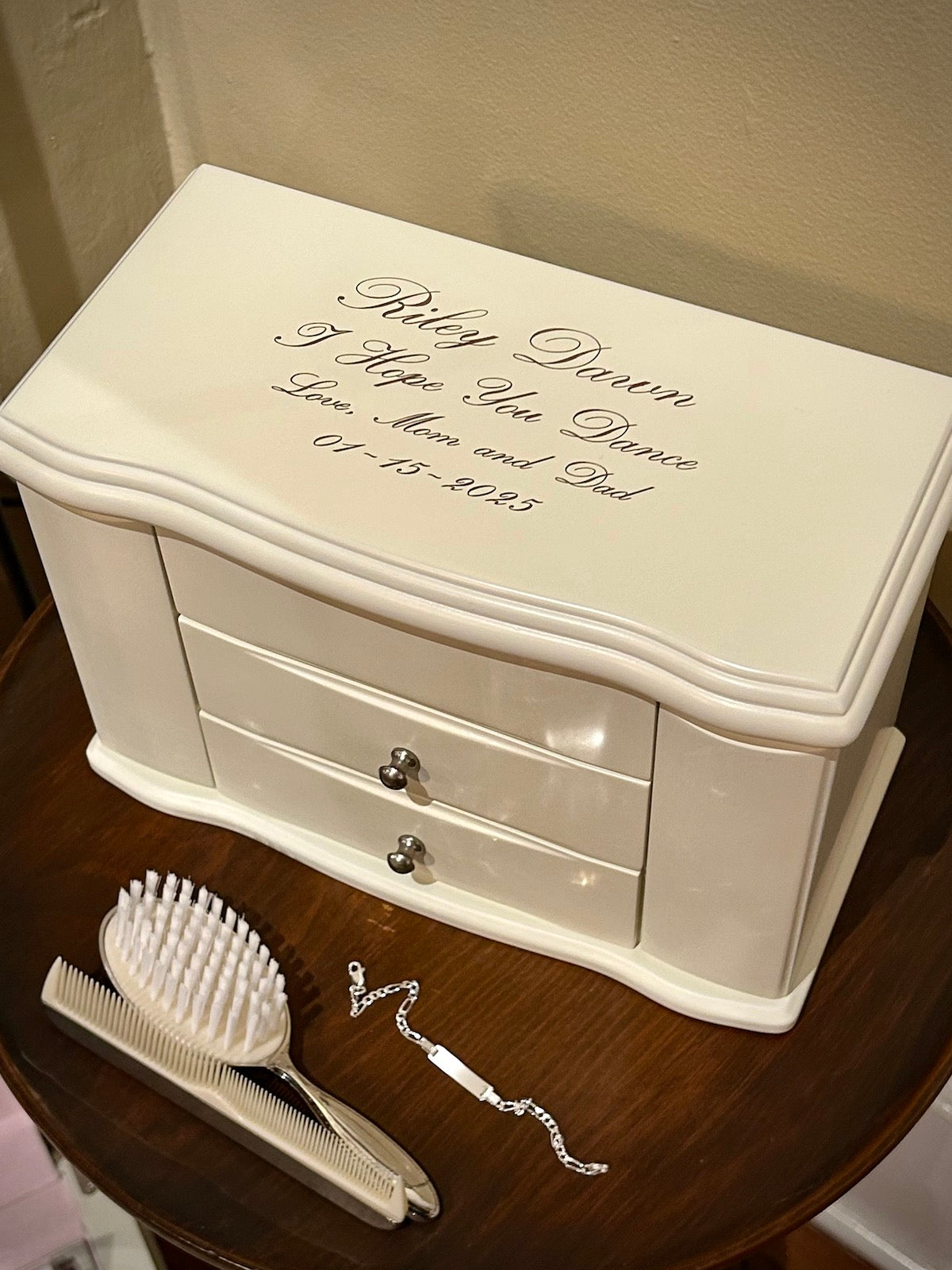 Mele & Co. "Angelica" Musical Ballerina White Jewelry Box