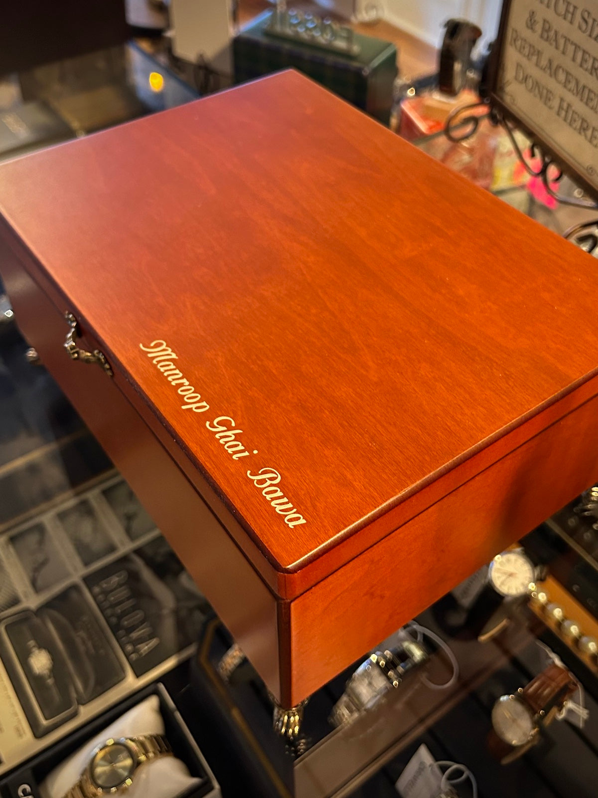 Mele & Co. "Kinsley" Wooden Jewelry Box